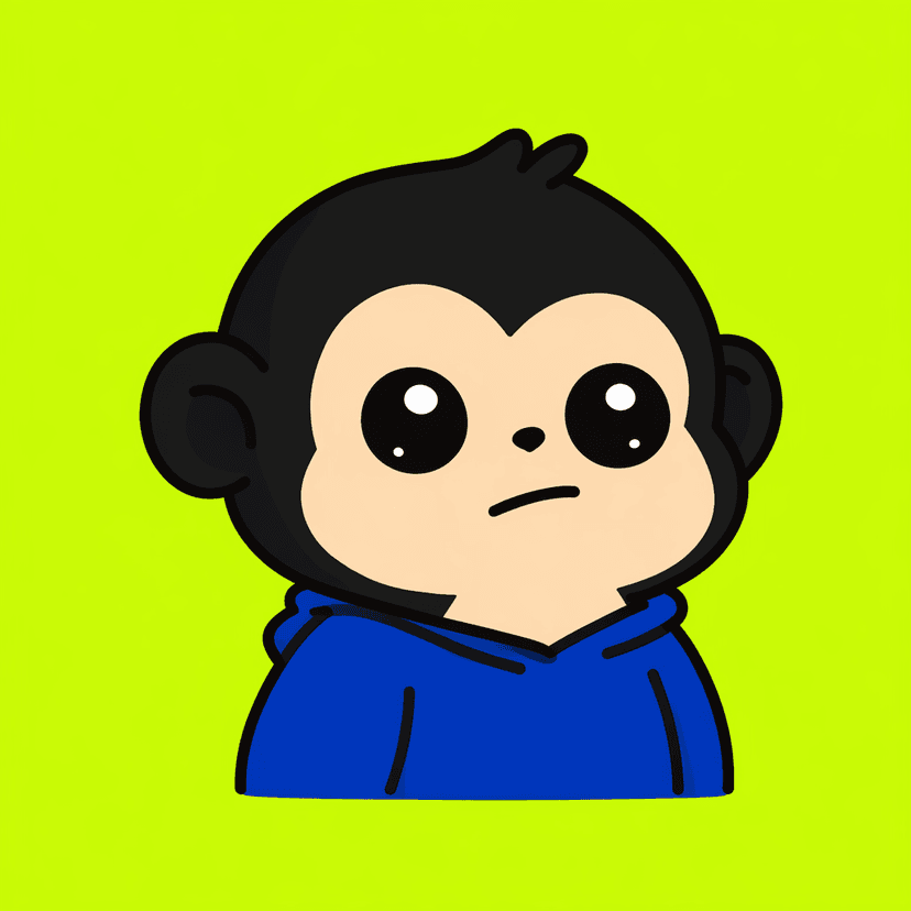 HoodMonkey #002 - Blue Hoodie